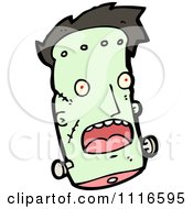 Clipart Surprised Frankenstein Head Royalty Free Vector Illustration