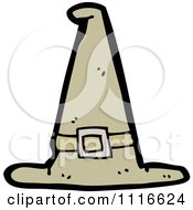 Clipart Pointy Tan Halloween Witch Hat 2 Royalty Free Vector Illustration