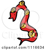 Clipart Sash Of Christmas Jingle Bells 1 Royalty Free Vector Illustration