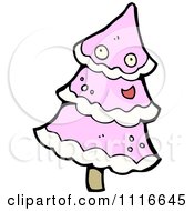 Poster, Art Print Of Pink Christmas Tree 5