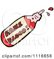 Poster, Art Print Of Bottle Of Fake Halloween Blood