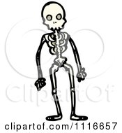 Clipart Human Skeleton Royalty Free Vector Illustration by lineartestpilot