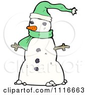 Poster, Art Print Of Christmas Winter Snowman 1