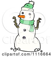 Poster, Art Print Of Christmas Winter Snowman 2