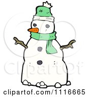 Poster, Art Print Of Christmas Winter Snowman 3