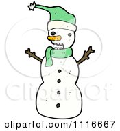 Poster, Art Print Of Christmas Winter Snowman 5