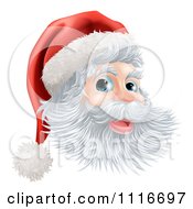 Jolly Christmas Santa Face With A Hat