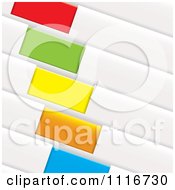 Poster, Art Print Of Colorful Diagonal Folder Tags