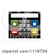 Poster, Art Print Of Compact Calculator With Big Buttons