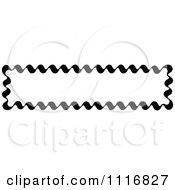 Clipart Of A Retro Vintage Black And White Banner Border Sign 2 Royalty Free Vector Illustration