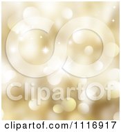 Clipart Of A Gold Sparkle Bokeh Light Christmas Background Royalty Free CGI Illustration
