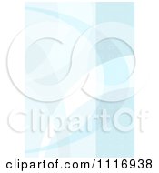 Vector Clipart Of An Abstract Blue Background With Curves Royalty Free Graphic Illustration
