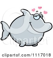 Poster, Art Print Of Amorous Dolphin In Love