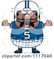 Poster, Art Print Of Stressed Chubby Black Football Player