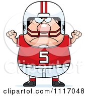 Poster, Art Print Of Angry Chubby White Football Player