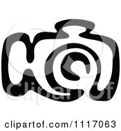 Vector Clipart Black And White Camera 1 Royalty Free Graphic Illustration