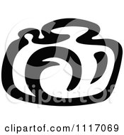 Vector Clipart Black And White Camera 7 Royalty Free Graphic Illustration
