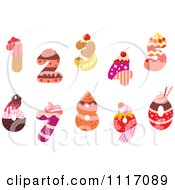 Poster, Art Print Of Bakery Cupcake And Sweet Number Designs