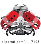 Poster, Art Print Of Racing Ladybug Robot 1