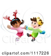 Poster, Art Print Of Happy Children Dancing To Christmas Music