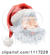 Poster, Art Print Of Santas Face With A Jolly Expression