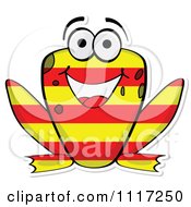 Poster, Art Print Of Happy Australian Flag Frog