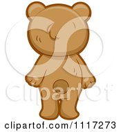 Rear View Of A Cute Bear Standing