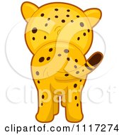 Rear View Of A Cute Cheetah