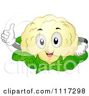 Poster, Art Print Of Happy Cauliflower Holding A Thumb Up