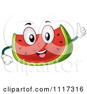 Poster, Art Print Of Happy Watermelon Giving A Thumb Up
