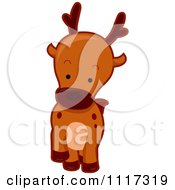 Cartoon Of A Cute Deer Royalty Free Vector Clipart by BNP Design Studio