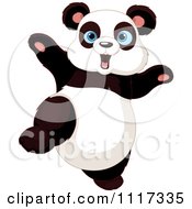 Poster, Art Print Of Cute Panda Dancing