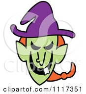 Poster, Art Print Of Halloween Witch With A Naughty Grin
