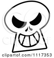 Poster, Art Print Of Halloween Skull With A Naughty Grin