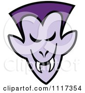 Cartoon Of A Halloween Vampire With A Naughty Grin Royalty Free Vector Clipart