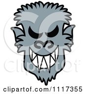Cartoon Of A Halloween Werewolf With A Naughty Grin Royalty Free Vector Clipart by Zooco