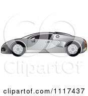 Silver Sports Car In Profile