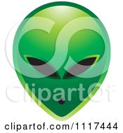 Poster, Art Print Of Green Extraterrestrial Alien Face