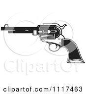 Poster, Art Print Of Black And White Pistol Firearm Gun