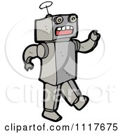 Vector Cartoon Futuristic Robot 10 Royalty Free Clipart Graphic