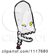 Vector Cartoon Robot Head 7 Royalty Free Clipart Graphic