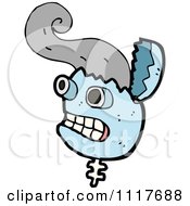 Vector Cartoon Robot Head 11 Royalty Free Clipart Graphic by lineartestpilot