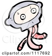 Vector Cartoon Robot Head 12 Royalty Free Clipart Graphic by lineartestpilot