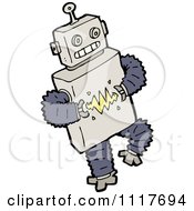 Vector Cartoon Futuristic Robot 27 Royalty Free Clipart Graphic