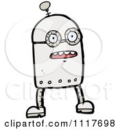 Vector Cartoon Futuristic Robot 29 Royalty Free Clipart Graphic by lineartestpilot #COLLC1117698-0180