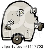 Vector Cartoon Futuristic Robot 31 Royalty Free Clipart Graphic