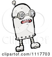 Vector Cartoon Futuristic Robot 32 Royalty Free Clipart Graphic