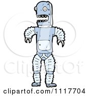 Vector Cartoon Futuristic Robot 33 Royalty Free Clipart Graphic
