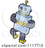 Vector Cartoon Futuristic Robot 40 Royalty Free Clipart Graphic