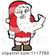 Cartoon Happy Xmas Santa Claus 7 Royalty Free Vector Clipart
